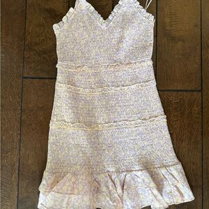 Vici Lavender and peach Mini Dress